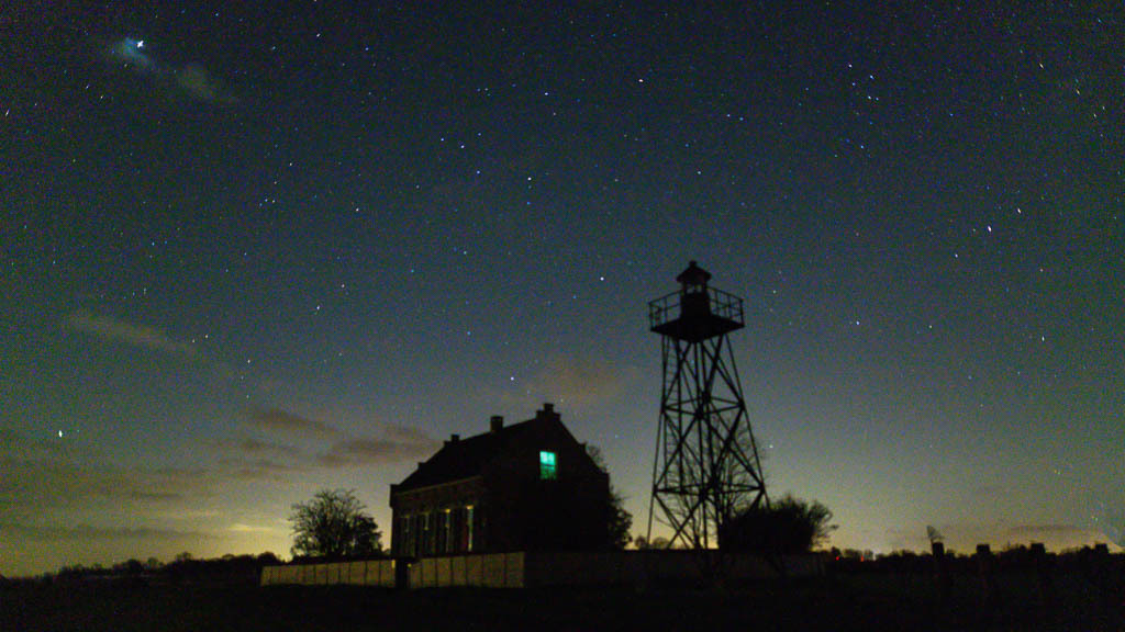 Schokland bij nacht