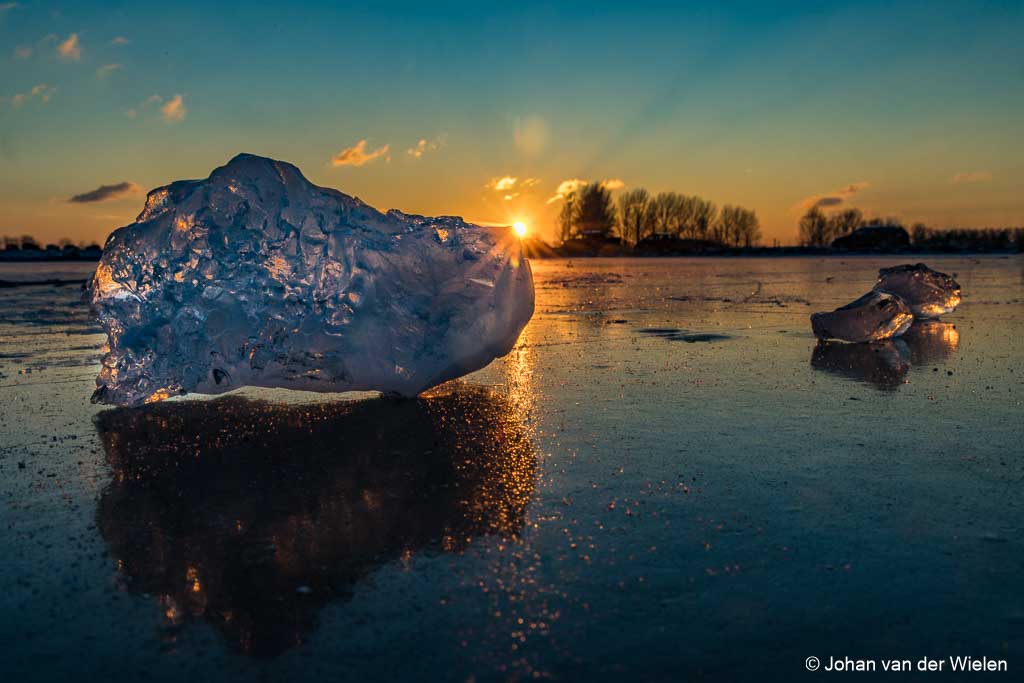Zonsondergang op het ijs II