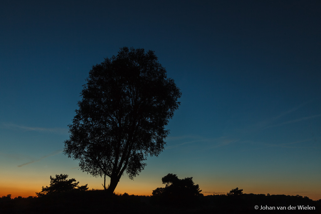 Overgang van de dag naar de nacht… ver na zonsondergang.